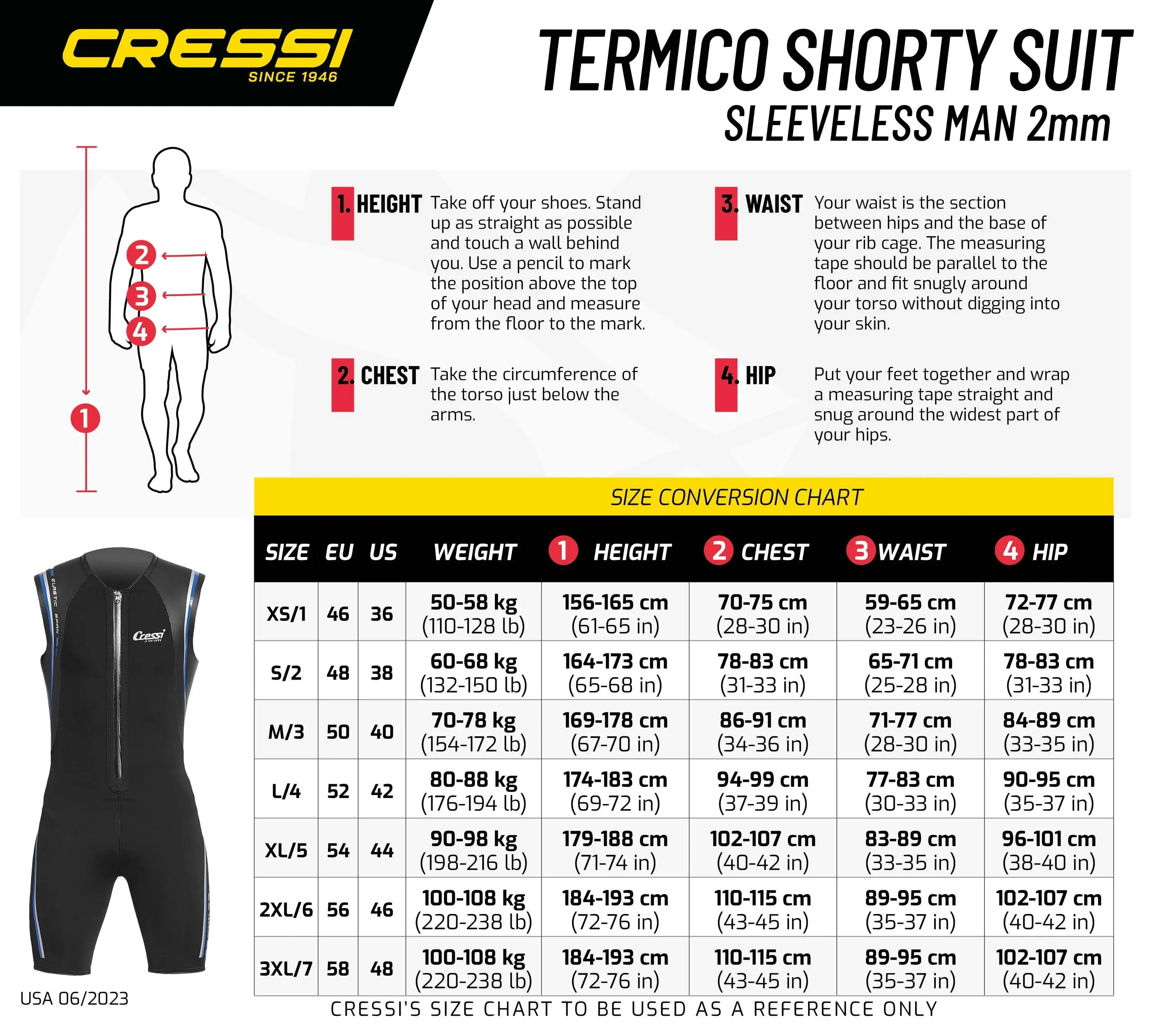 Cressi Termico Shorty Swimsuit Man - Image 9