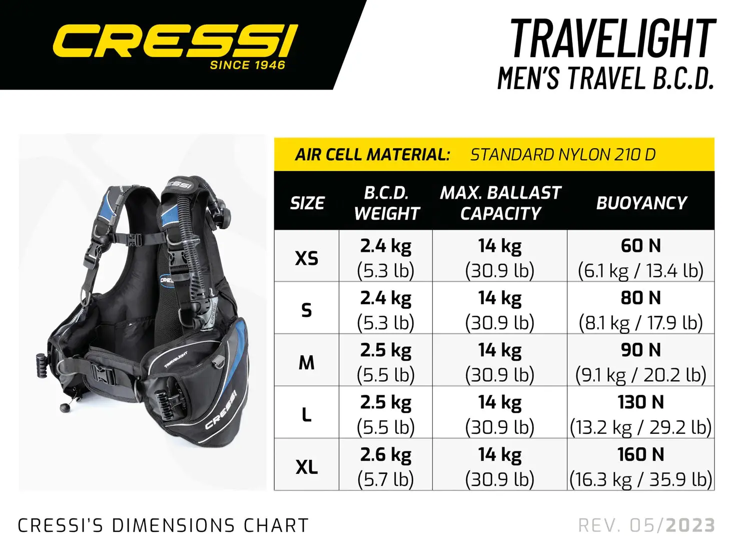 Cressi Travelight BCD - Image 3
