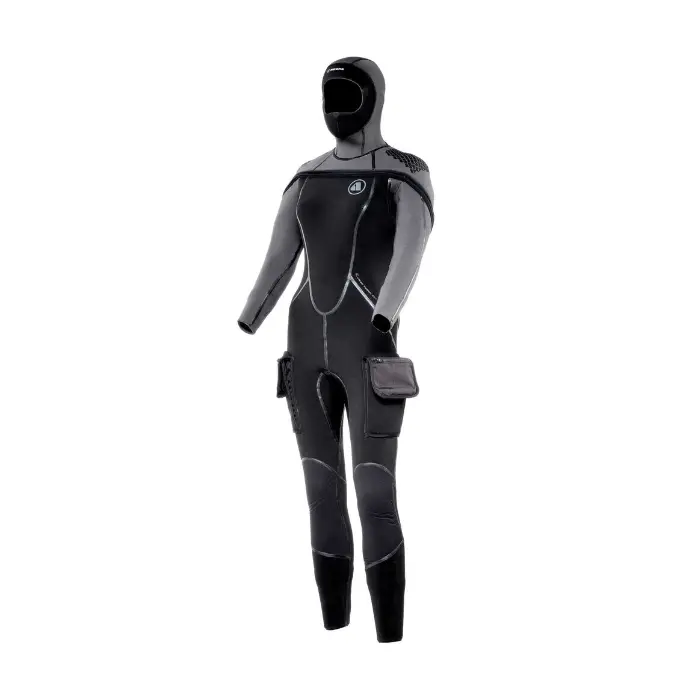 Apeks Thermiq Adv. Jumpsuit 8/7mm Women Black Grey - Image 4