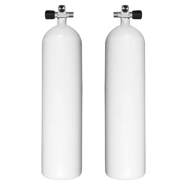 Sidemount Cylinders 12 Litre Concave Eurocylinders With Handed Valves