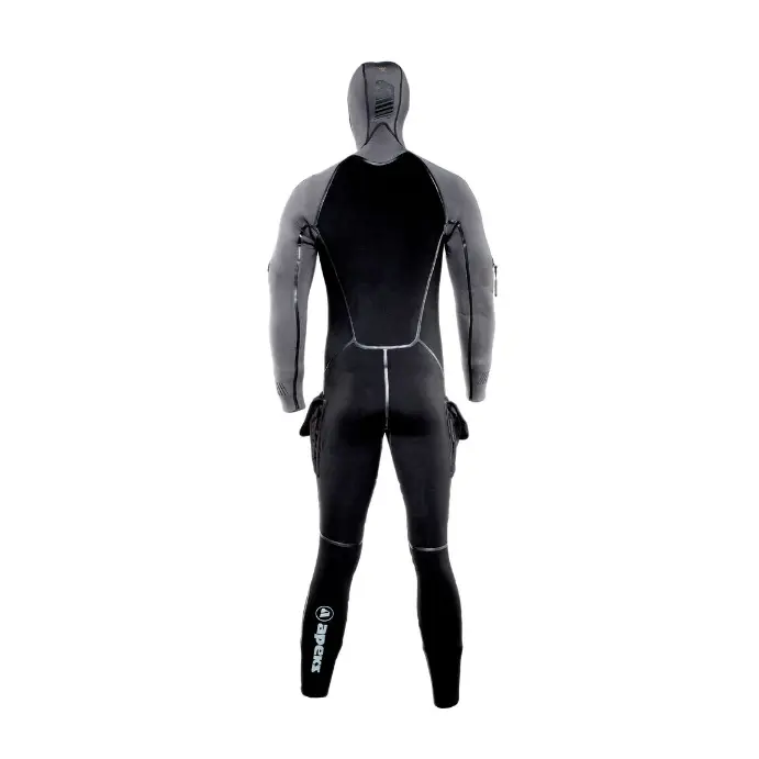 Apeks Thermiq Adv. Jumpsuit 8/7mm Mens Black Grey - Image 3